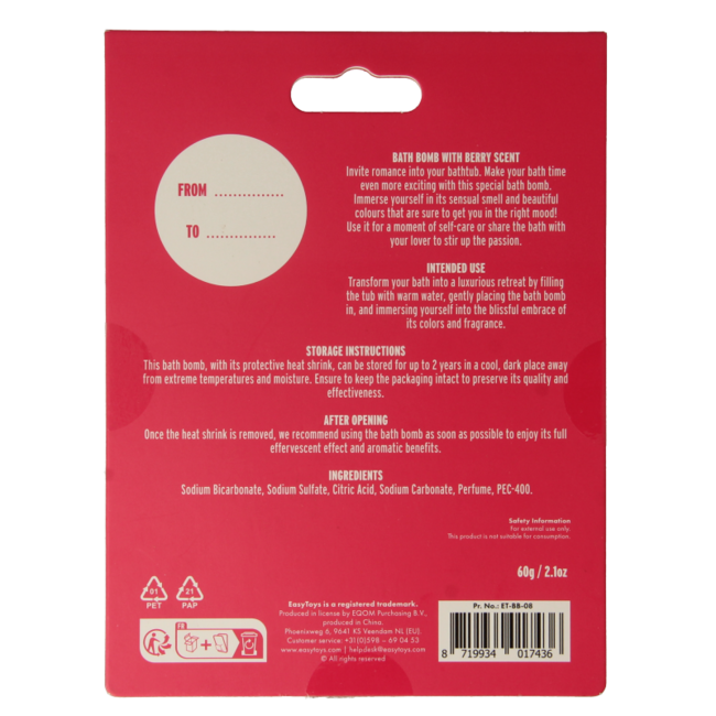 EasyToys Boule de bain effervescente fuck it 1 pièce