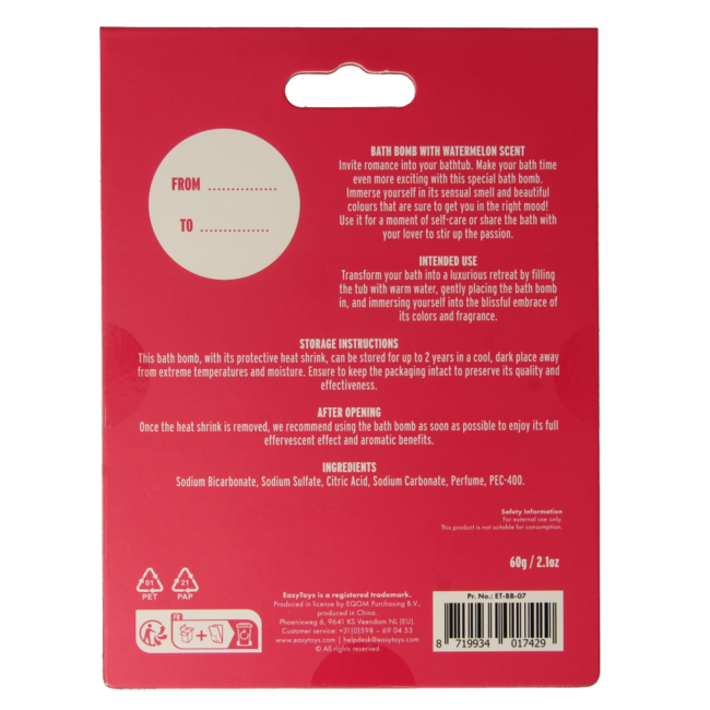 EasyToys Bomba da Bagno Effervescente 'Talk Dirty' 1 Pezzo