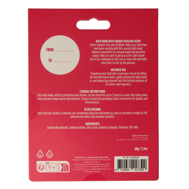 EasyToys Badebombe I love you 1 Stück