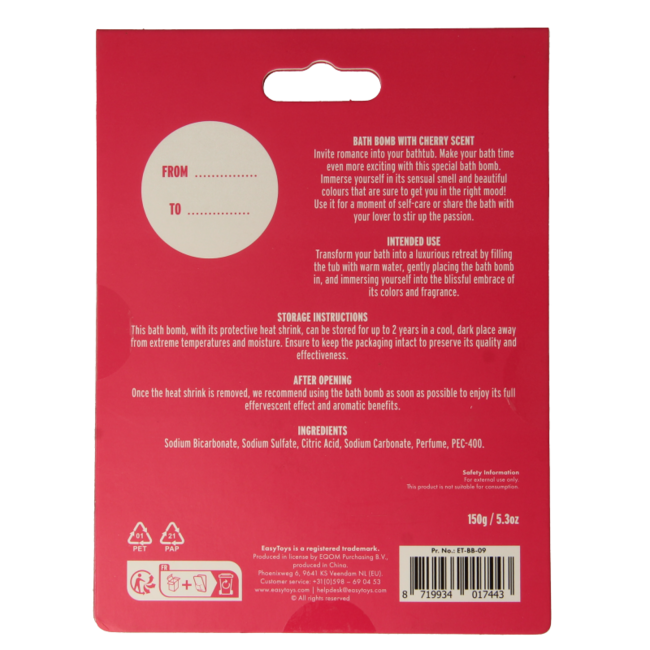 Kula musująca do kąpieli EasyToys Willy, 1 szt.