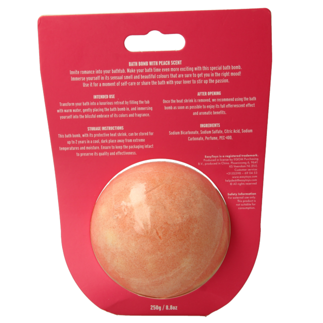 EasyToys Peach Bath Fizzer 1 Piece