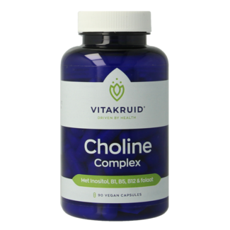Vitakruid Choline Complex with Inositol, B1, B5, B12 & Folate 90 Vegetarian capsules