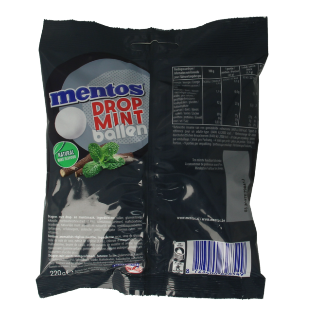 Mentos Dropmint ballen 220 Gramos