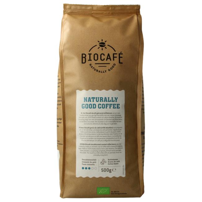 Organic decaffeinated coffee beans 500 Gram