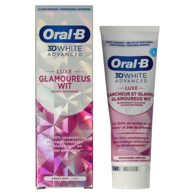 Oral B Toothpaste 3D white luxe 75 Millilitres