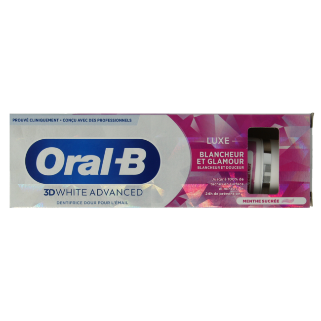 Oral B Toothpaste 3D white luxe 75 Millilitres