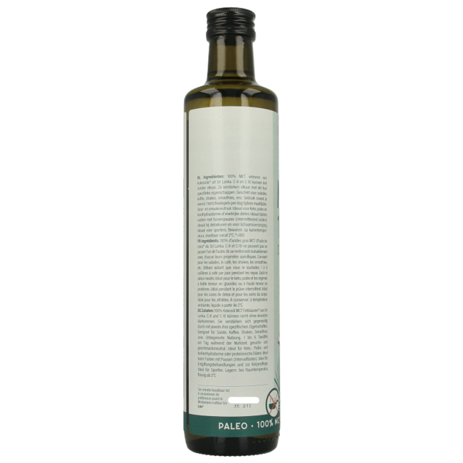 Aceite MCT premium bio 500 mililitros