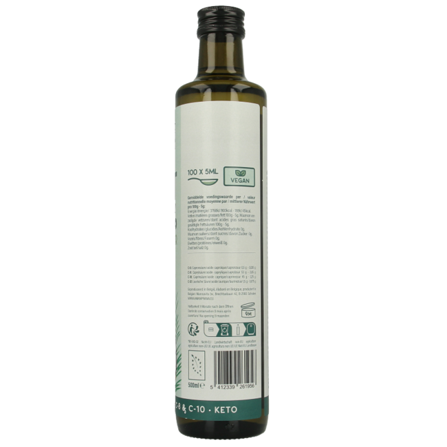 MCT oil premium organic 500 Millilitres