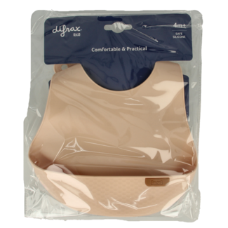 Difrax Bavaglino in silicone Difrax LOVI color nude, 1 pezzo