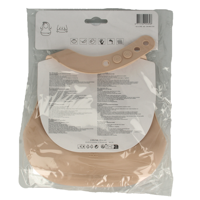 Bavoir silicone Difrax LOVI assorti 1 pièce