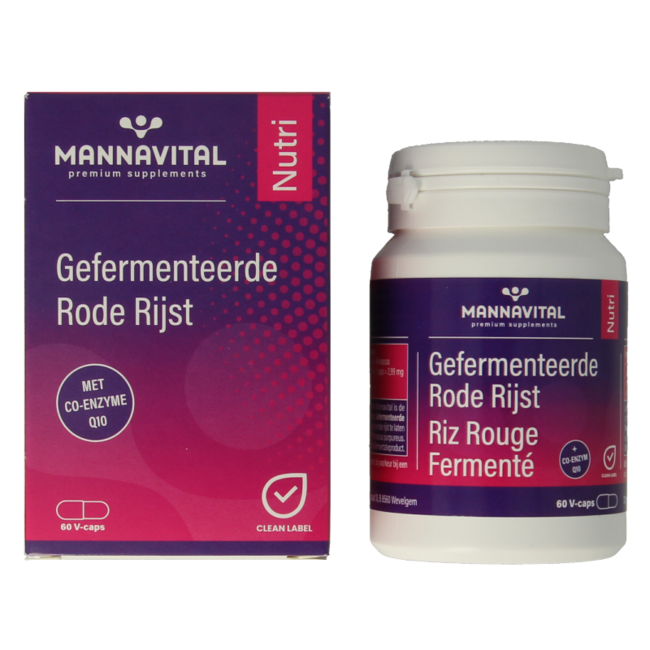 Mannavital Fermented Red Rice 60 Vegetarian capsules