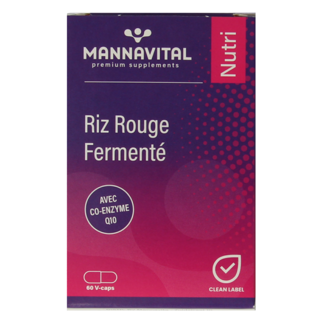 Mannavital Fermented Red Rice 60 Vegetarian capsules