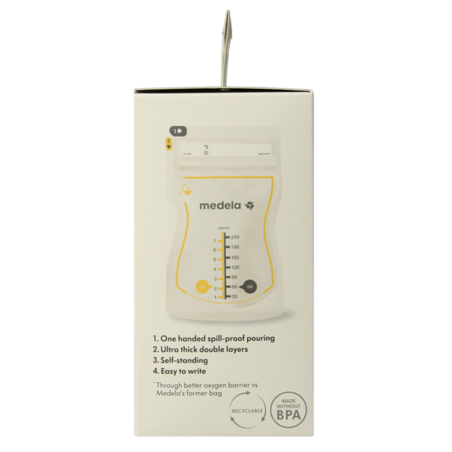 Breast milk storage bags 210ml 50 pieces