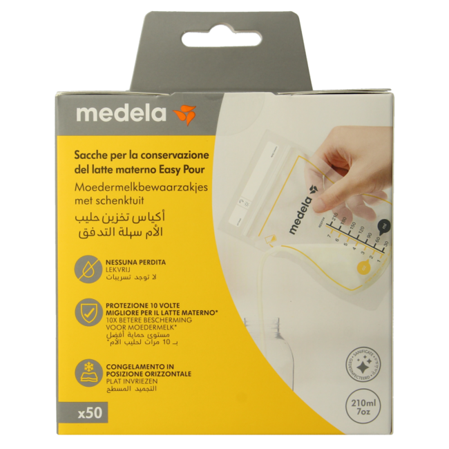 Breast milk storage bags 210ml 50 pieces