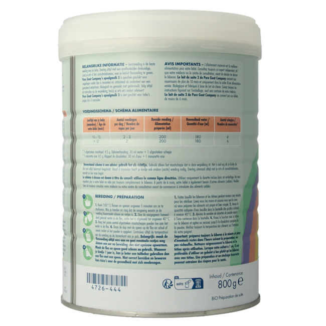 Organic Follow-on Milk 3 800g