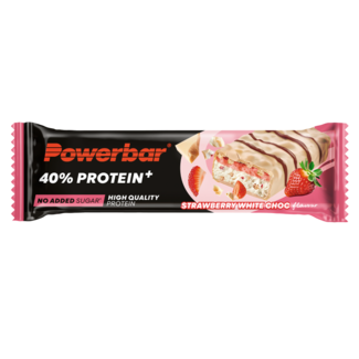 Powerbar Powerbar Protein+ bar crisp strawberry & white chocolate 40 Gram
