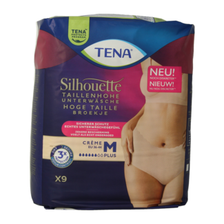 Tena Tena Silhouette Plus High Waist Cream Medium 9 Pieces