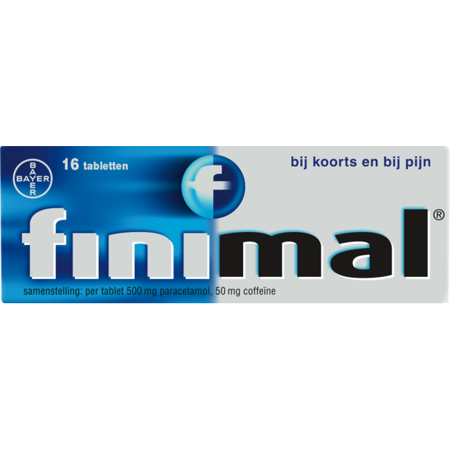 Finimal Paracetamol con cafeína 500/50mg 16 comprimidos