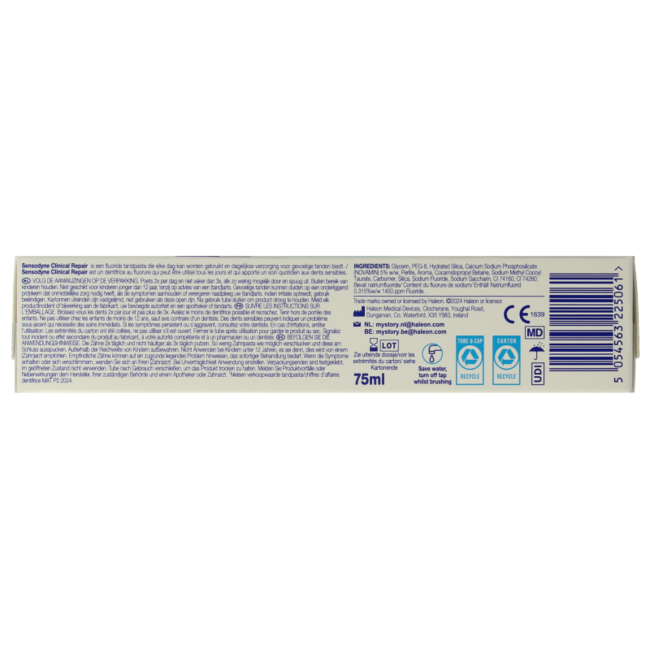 Sensodyne Toothpaste clinical repair deep clean 75 Millilitres