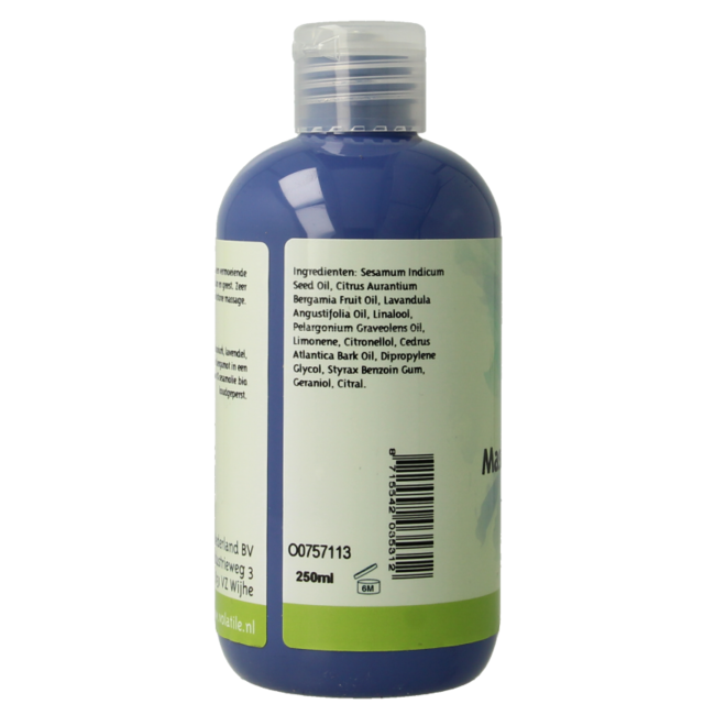 Volatile Massage oil sesame relaxation 250 Millilitres