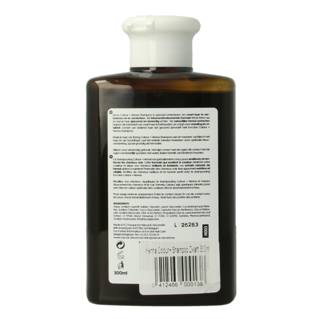 Shampoo colour + black 300 Millilitres