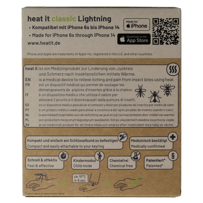 Heat-it Aliviador de picaduras de insectos Lightning 1 unidad