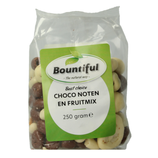 Bountiful Bountiful Choco noten fruitmix 250 gramos