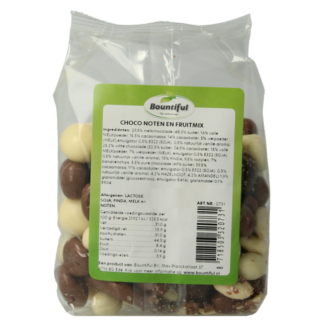 Bountiful Mélange de fruits, noix et chocolat 250 g