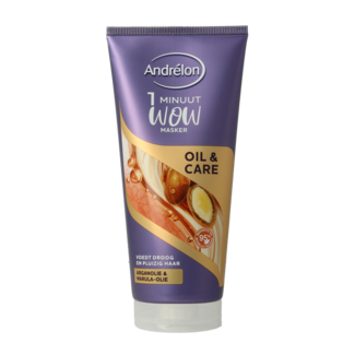 Andrelon Andrelon Masker 1 Minute Wow Oil & Care 180 Milliliter