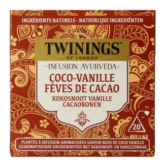 Twinings Ayurveda kokos vanille cacaoboon 20 Stuks