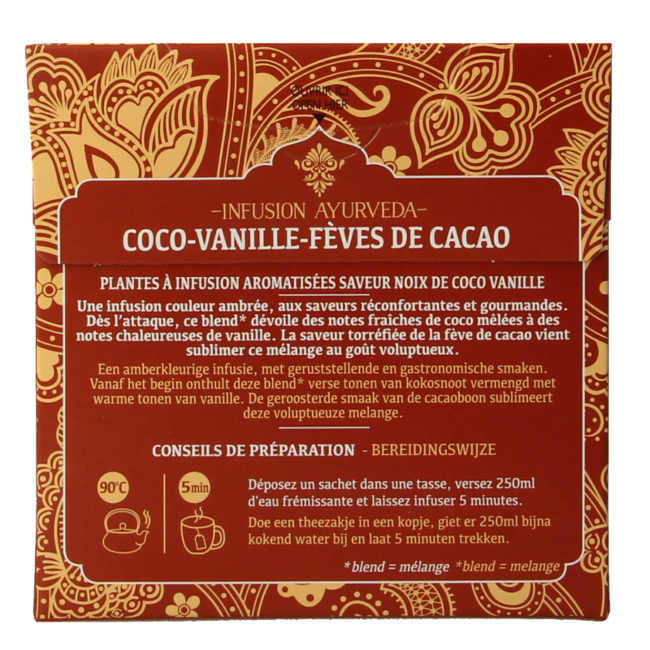 Twinings Ayurveda kokos wanilia ziarno kakaowca 20 sztuk