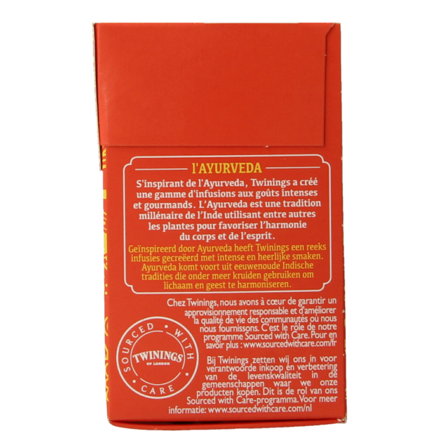 Twinings Ajurweda wanilia brzoskwinia kwiat pomarańczy 20 sztuk