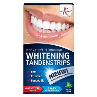 Lucovitaal Lucovitaal Whitening tandenstrips mint 1 Set