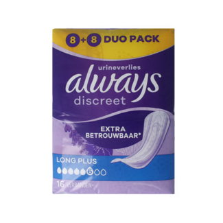 Always Always Discreet long+ 16 Stuks