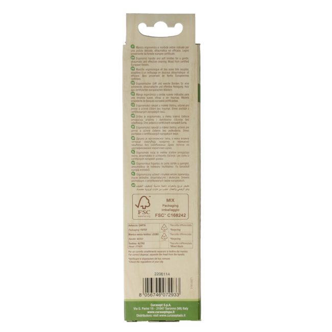 Curasept Toothbrush wood soft 1 Piece