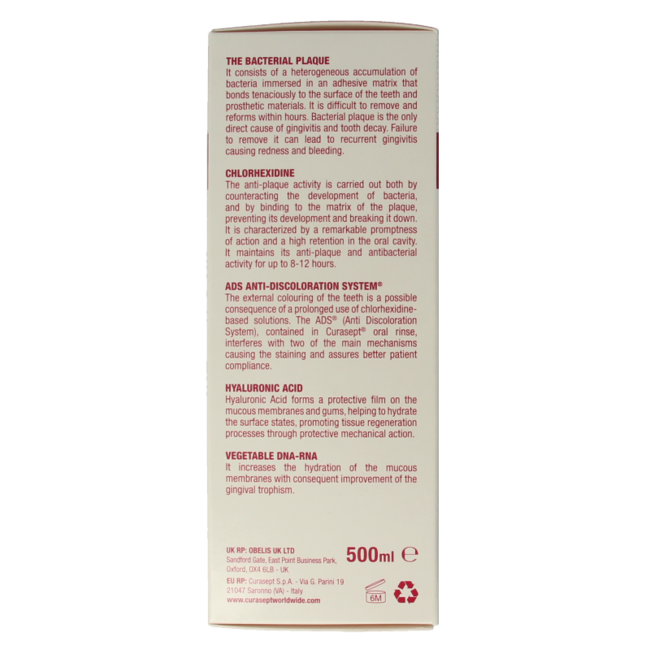 Curasept Perio mouthwash chlorhexidine ADS 500 Millilitres