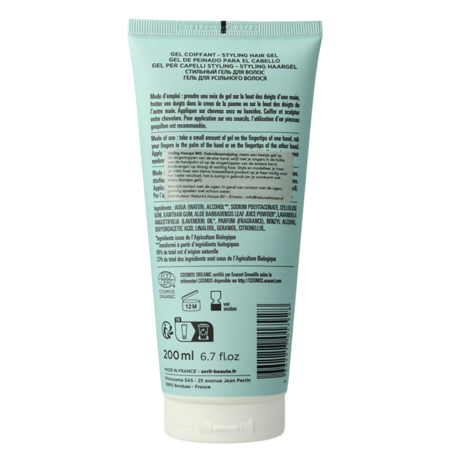 Gel coiffant Avril 200 ml