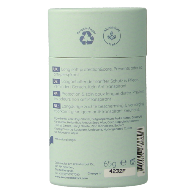 Desodorante en barra soft & sensitive 65 gramos