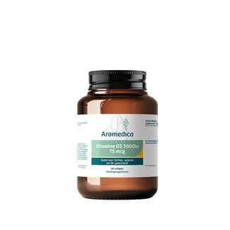 Aromedica Aromedica Vitamin D3 3000 IE 75 mcg 60 Softgels