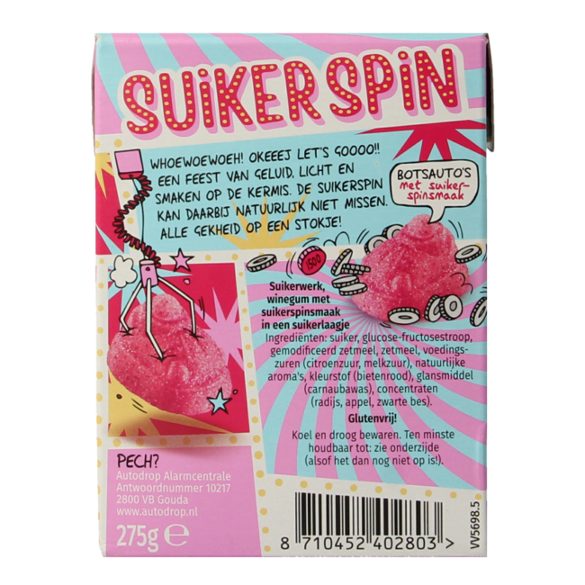 Autodrop Proefritje suikerspin 275 Gram