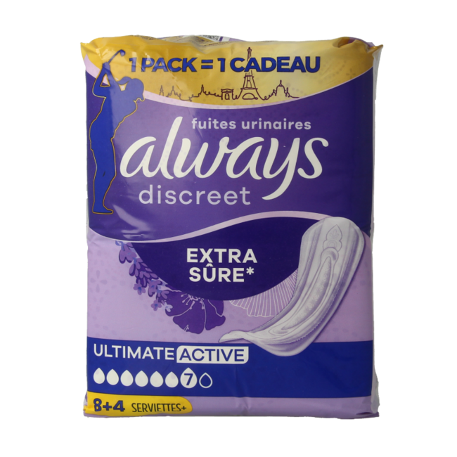 Always Discreet Ultimate Active, 12 Stück