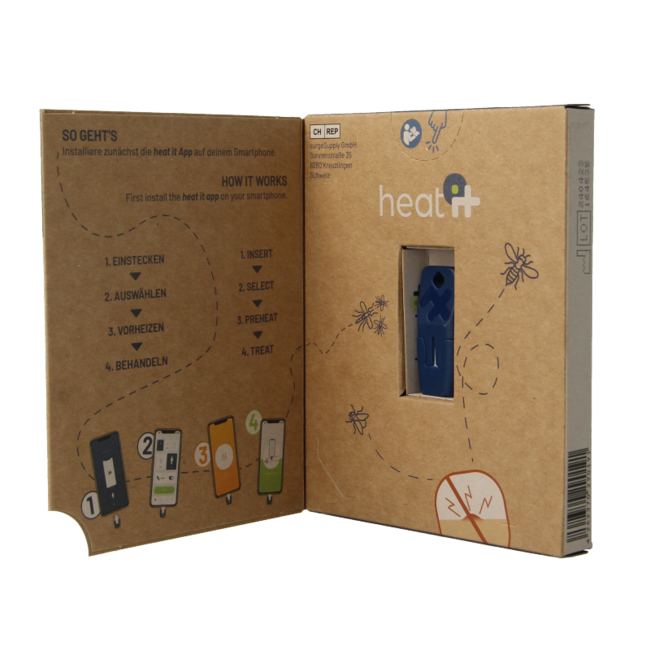 Heat-it Insect bite healer classic USB-C 1 Stuks