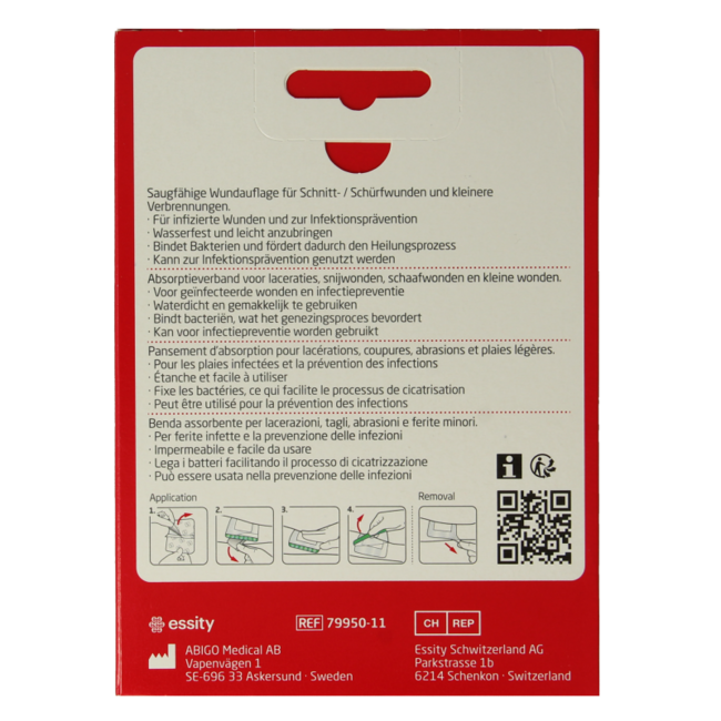 Leukoplast Hechtpleister leukomed sorbact 8 x 10cm 3 Stuks