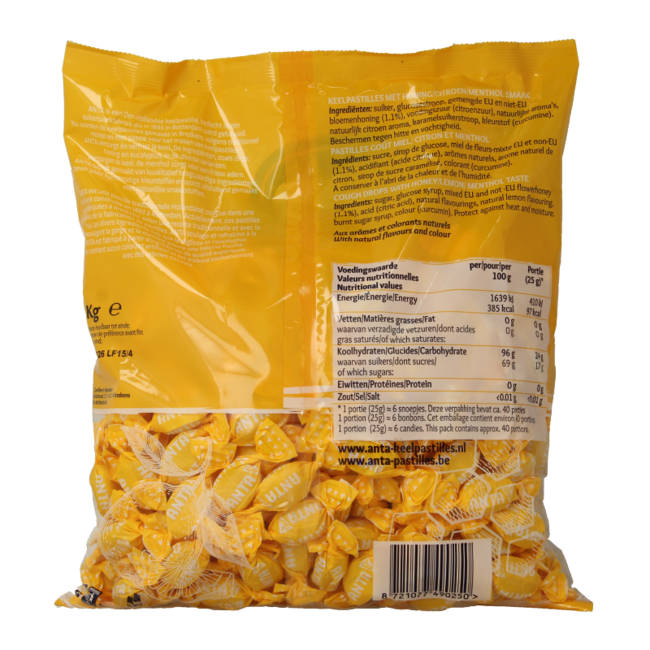 Anta Honey lemon menthol 1000 Gram