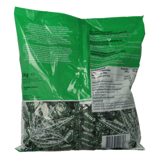 Eukalyptus Menthol 1000 Gramm