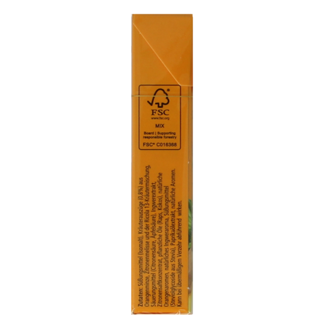 Ricola Ginger Orange Mint sugar-free 50 Gram