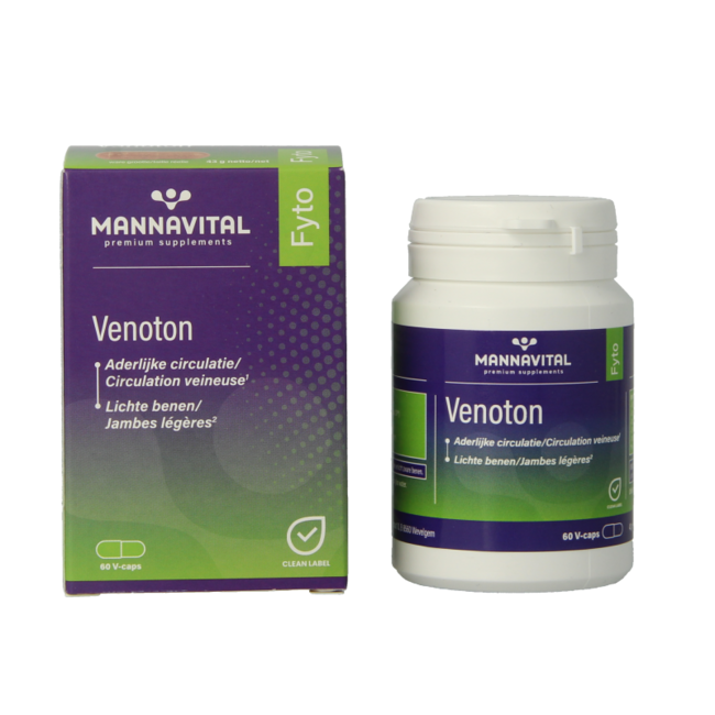 Mannavital Venoton 60 Cápsulas Vegetales
