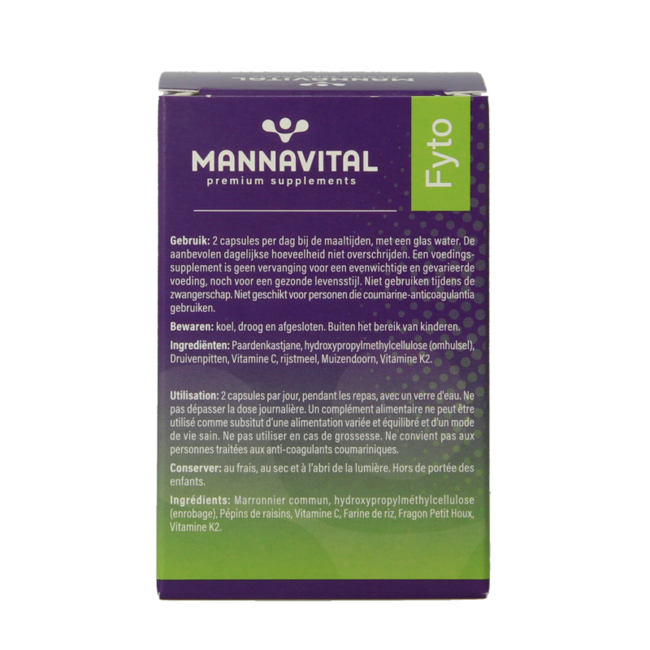 Mannavital Venoton 60 Vegetarische capsules
