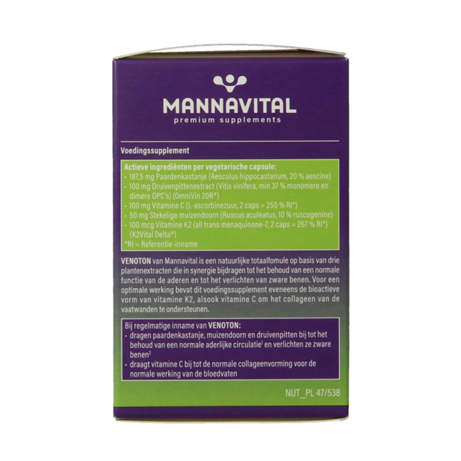 Mannavital Venoton 60 Capsule vegetariane