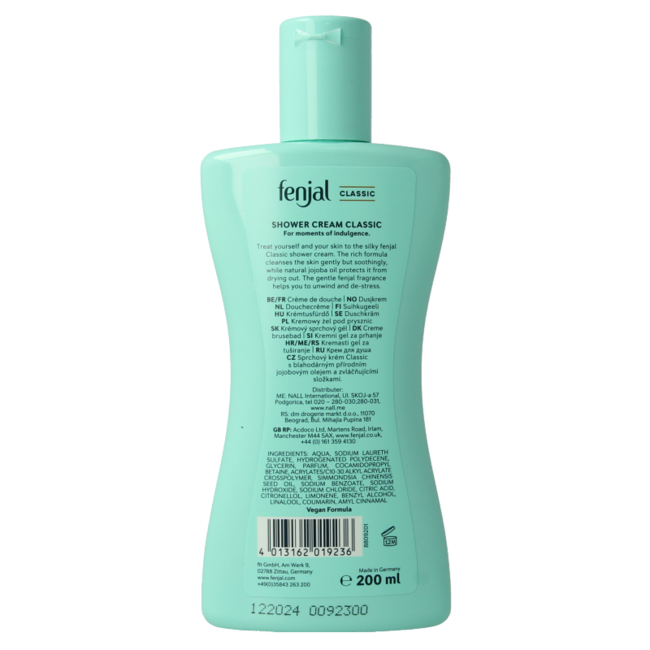 Fenjal Crema de ducha classic 200 mililitros